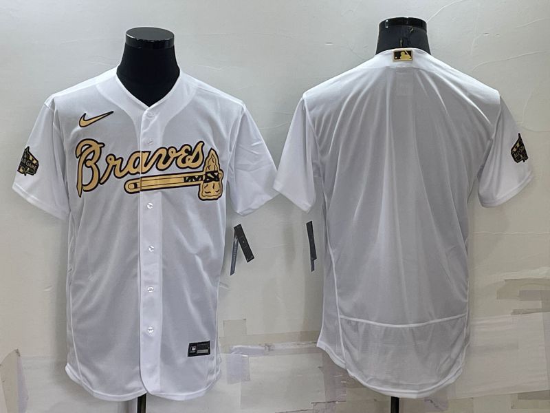 Men Atlanta Braves Blank White 2022 All Star Elite Nike MLB Jersey->atlanta braves->MLB Jersey